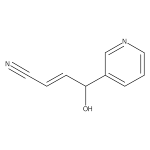 4-Hydroxy-4-(3-pyridinyl)-2-butenenitrile结构式