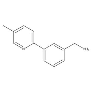 [3-(5-Methylpyridin-2-yl)phenyl]methanamine Structure