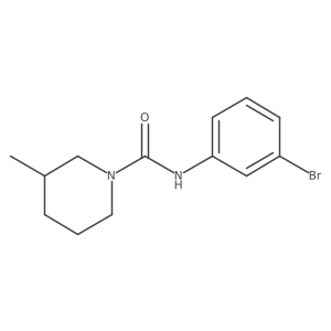 N-(3-bromophenyl)-3-methylpiperidine-1-carboxamide Structure