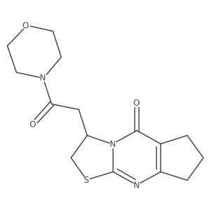 3-(2-morpholino-2-oxoethyl)-2,3,7,8-tetrahydrocyclopenta[d]thiazolo[3,2-a]pyrimidin-5(6H)-one Structure