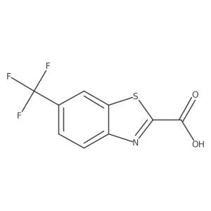 6-(Trifluoromethyl)-1,3-benzothiazole-2-carboxylic acid结构式