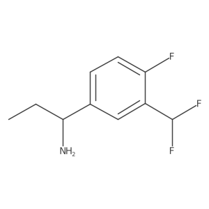 (R)-1-(3-(Difluoromethyl)-4-fluorophenyl)propan-1-amine Structure