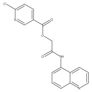 [(Quinolin-5-yl)carbamoyl]methyl 6-chloropyridine-3-carboxylate Structure