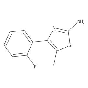 4-(2-Fluoro-phenyl)-5-methyl-thiazol-2-ylamine结构式