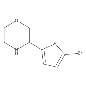 3-(5-Bromothiophen-2-yl)morpholine Structure