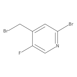 2-Bromo-4-(bromomethyl)-5-fluoropyridine结构式