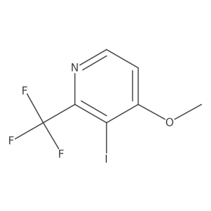 3-Iodo-4-methoxy-2-(trifluoromethyl)pyridine结构式