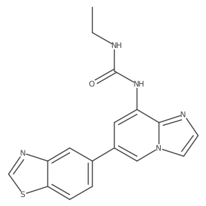 Urea,n-[6-(5-benzothiazolyl)imidazo[1,2-a]pyridin-8-yl]-n'-ethyl- Structure