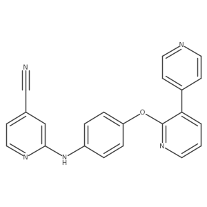 2-[[4-([3,4'-Bipyridin]-2-yloxy)phenyl]amino]-4-pyridinecarbonitrile结构式