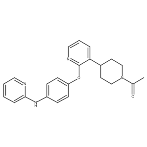 1-[4-[2-[4-(2-Pyridinylamino)phenoxy]-3-pyridinyl]-1-piperidinyl]ethanone结构式