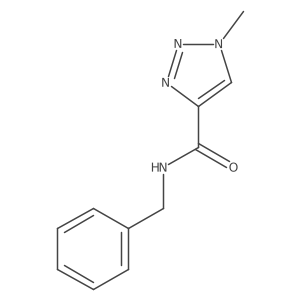 N-benzyl-1-methyl-1H-1,2,3-triazole-4-carboxamide结构式