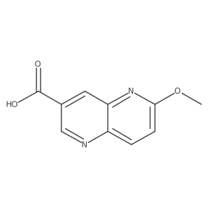 6-Methoxy-[1,5]naphthyridine-3-carboxylic acid结构式