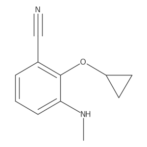 2-Cyclopropoxy-3-(methylamino)benzonitrile Structure