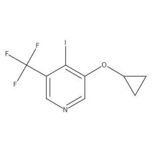 3-Cyclopropoxy-4-iodo-5-(trifluoromethyl)pyridine Structure