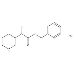 Benzyl methyl(piperidin-3-yl)carbamate hydrochloride结构式
