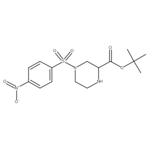 Tert-butyl 4-nosyl piperazine-2-carboxylate Structure