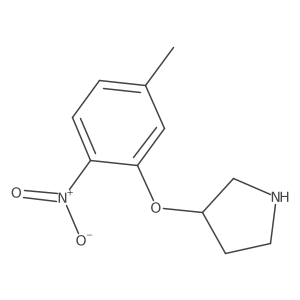 3-(5-Methyl-2-nitrophenoxy)pyrrolidine Structure