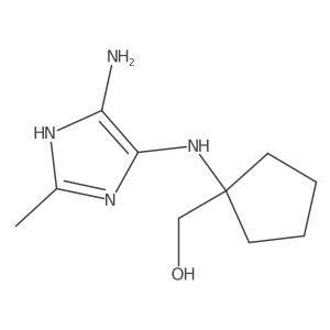 1-[(4-Amino-2-methyl-1H-imidazol-5-yl)amino]cyclopentanemethanol Structure