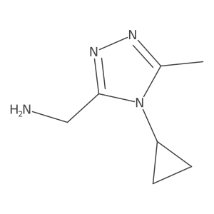 (4-cyclopropyl-5-methyl-4H-1,2,4-triazol-3-yl)methanamine Structure
