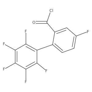 5-Fluoro-2-(2,3,4,5,6-pentafluorophenyl)benzoyl chloride Structure