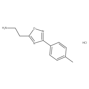 {2-[3-(4-Methylphenyl)-1,2,4-oxadiazol-5-yl]ethyl}amine hydrochloride结构式