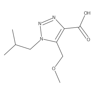 5-(methoxymethyl)-1-(2-methylpropyl)-1H-1,2,3-triazole-4-carboxylic acid Structure