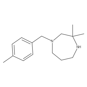 1H-1,4-Diazepine, hexahydro-3,3-dimethyl-1-[(4-methylphenyl)methyl]- Structure