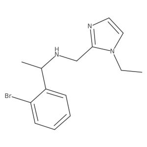 1-(2-Bromophenyl)-N-((1-ethyl-1h-imidazol-2-yl)methyl)ethan-1-amine结构式