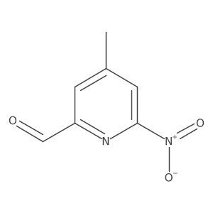 4-Methyl-6-nitropyridine-2-carbaldehyde结构式