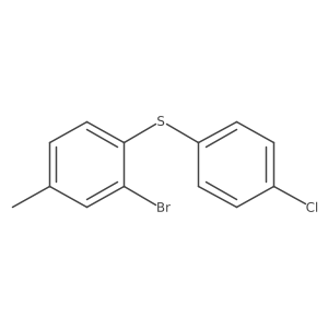 2-Bromo-1-(4-chlorophenylsulfanyl)-4-methylbenzene结构式