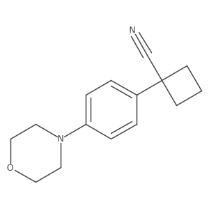 1-[4-(Morpholin-4-yl)phenyl]cyclobutane-1-carbonitrile Structure