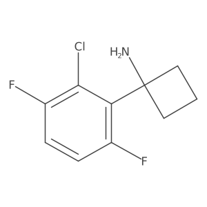 1-(2-Chloro-3,6-difluorophenyl)cyclobutan-1-amine结构式