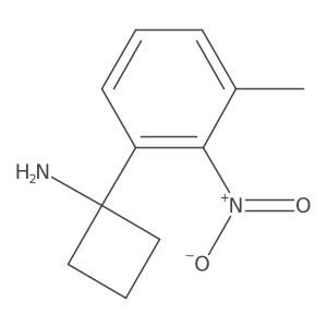 1-(3-Methyl-2-nitrophenyl)cyclobutan-1-amine结构式