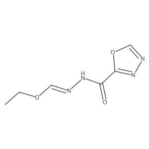 1,3,4-Oxadiazole-2-carboxylic acid, 2-(ethoxymethylene)hydrazide结构式