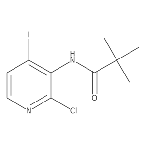 N-(2-Chloro-4-iodo-3-pyridinyl)-2,2-dimethylpropanamide Structure