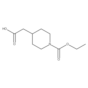(1-Ethoxycarbonylpiperidin-4-yl)acetic acid结构式