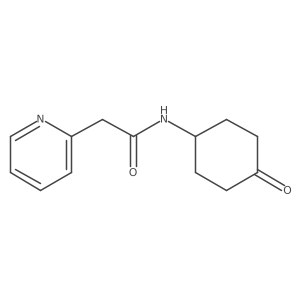 N-(4-oxocyclohexyl)-2-pyridin-2-ylacetamide结构式