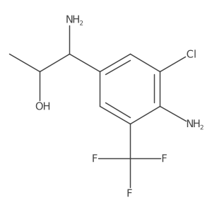 Benzeneethanol, I(2),4-diamino-3-chloro-I+/--methyl-5-(trifluoromethyl)- Structure