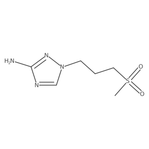 1-(3-(Methylsulfonyl)propyl)-1h-1,2,4-triazol-3-amine Structure