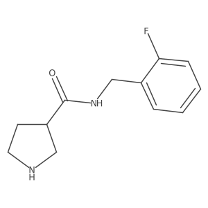 N-(2-Fluorobenzyl)pyrrolidine-3-carboxamide结构式