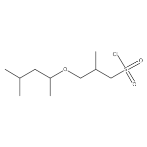 2-Methyl-3-[(4-methylpentan-2-yl)oxy]propane-1-sulfonyl chloride Structure