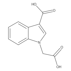1-(Carboxymethyl)-1H-indole-3-carboxylic acid Structure