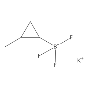 Potassium;trifluoro-[(1R,2R)-2-methylcyclopropyl]boranuide结构式