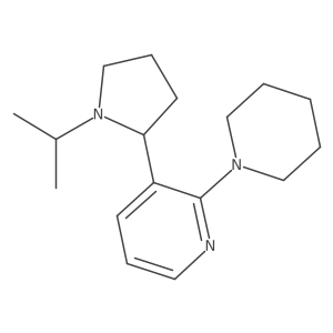 3-(1-Isopropylpyrrolidin-2-yl)-2-(piperidin-1-yl)pyridine Structure