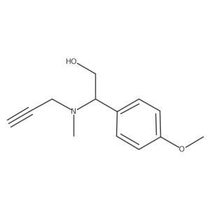 2-(4-Methoxyphenyl)-2-[methyl(prop-2-yn-1-yl)amino]ethan-1-ol Structure