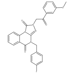 4-(4-fluorobenzyl)-2-(2-(3-methoxyphenyl)-2-oxoethyl)-[1,2,4]triazolo[4,3-a]quinazoline-1,5(2H,4H)-dione Structure