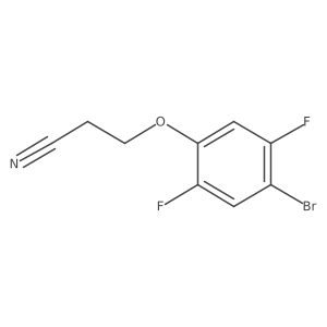 3-(4-Bromo-2,5-difluoro-phenoxy)propanenitrile结构式