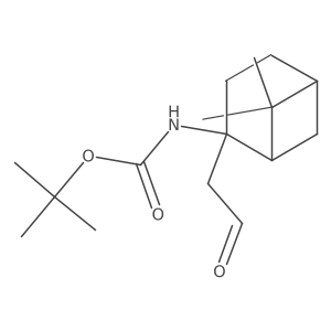 tert-butyl {(1R,2S,5S)-6,6-dimethyl-2-(2-oxoethyl)bicyclo[3.1.1]hept-2-yl}carbamate Structure
