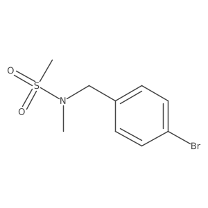 Methanesulfonamide, N-[(4-bromophenyl)methyl]-N-methyl-结构式