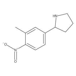 (R)-2-(3-Methyl-4-nitrophenyl)pyrrolidine结构式